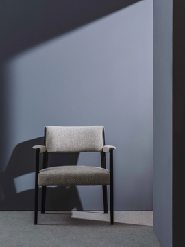 RIZO BU2044 - Ash easy chair with integrated cushion by Andreu World - view 3